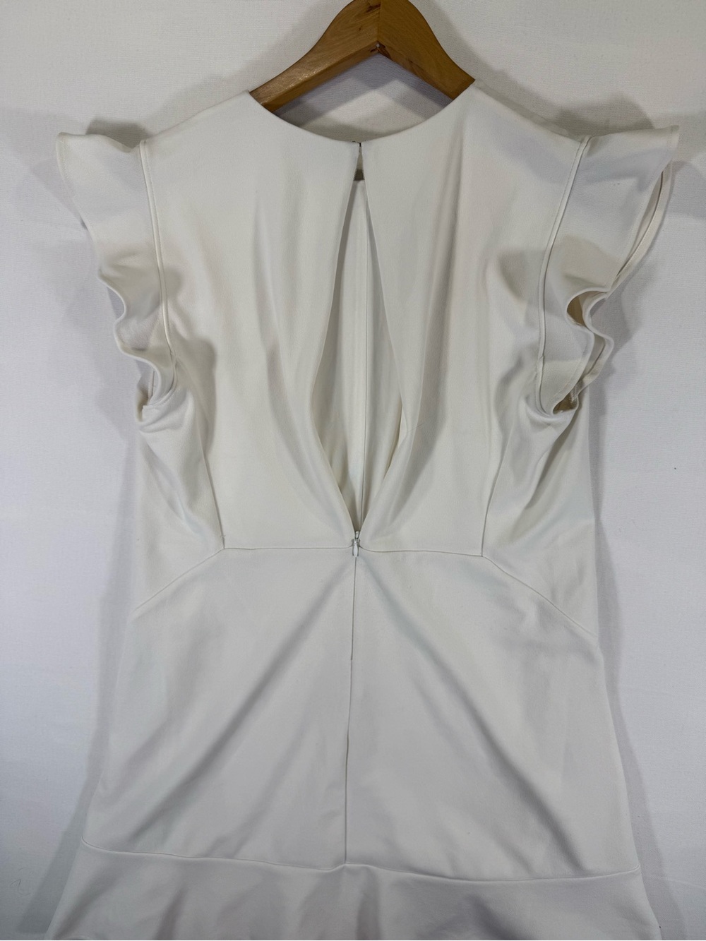 Express White Ruffle Sleeve Mini Dress - Picture 8 of 9